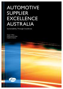AUTOMOTIVE SUPPLIER EXCELLENCE AUSTRALIA Sustainability Through Excellence