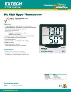 Big Digit Hygro-Thermometer Large 1