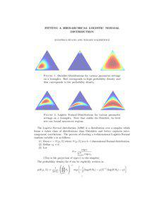 FITTING A HIERARCHICAL LOGISTIC NORMAL DISTRIBUTION JONATHAN HUANG AND TOMASZ MALISIEWICZ