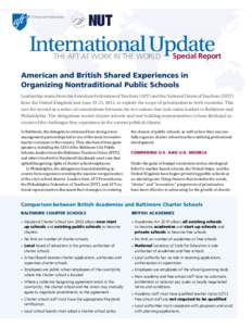 International Update: The AFT at Work in the World Special Report