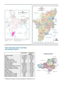 Some information about Tamil Nadu and Cuddalore District Tamil Nadu Actual Population Male Female