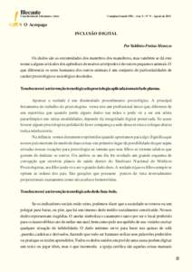 Blecaute  Uma Revista de Literatura e Artes Campina Grande (PB) – Ano 3 – Nº 9 – Agosto de 2011