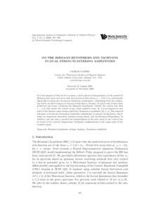 March 11, :41 WSPC/IJGMMP-J043International Journal of Geometric Methods in Modern Physics Vol. 3, No–199