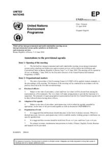 UNITED NATIONS EP UNEP/IPBES/3/1/Add.1