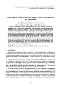 Science / Decision theory / Logic in computer science / Knowledge / Human resource management / Fuzzy control system / Multi-criteria decision analysis / Decision making / Personnel selection / Logic / Artificial intelligence / Fuzzy logic