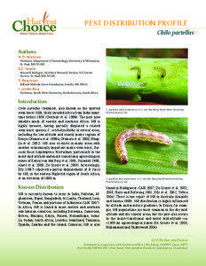 PEST DISTRIBUTION PROFILE Chilo partellus Authors