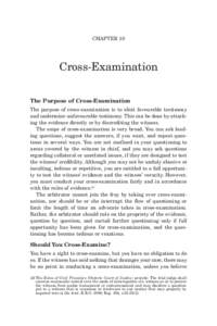 Leading question / Direct examination / Witness / Testimony / Prior consistent statements and prior inconsistent statements / Evidence / Arbitral tribunal / Browne v. Dunn / Witness impeachment / Law / Evidence law / Cross-examination