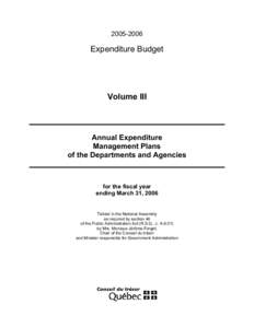 [removed]Expenditure Budget Volume III