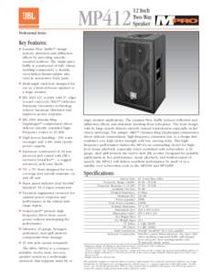 MP412  12 Inch Two-Way Speaker