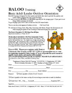 Youth / Cub Scouting / Cub Scouts / Cub Scout / Scout Leader / Baloo / Scouting / Outdoor recreation / Recreation