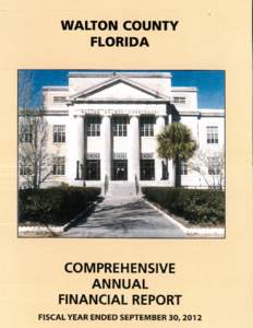 Walton County, Florida Comprehensive Annual Financial Report Table of Contents Page I.