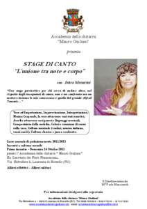 Accademia della chitarra “Mauro Giuliani” presenta