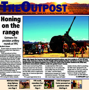 <FULLGOESHERE> 1  THE OUTPOST Published for the employees and families of Yuma Proving Ground, Yuma