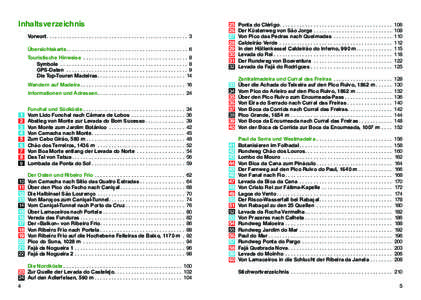 Inhaltsverzeichnis Vorwort. .  .  .  .  .  .  .  .  .  .  .  .  .  .  .  .  .  .  .  .  .  .  .  .  .  .  .  .  .  .  .  .  .  .  .  .  .  .  .  .  .  .  .  .  .  .  .  .  .  . 3 Übersichtskarte. .  .  .  .  .  .  .  . 