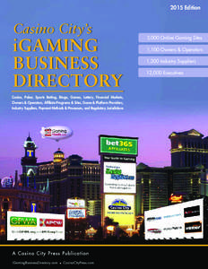 2015 Edition  Casino City’s iGAMING BUSINESS