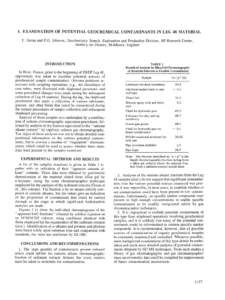 Chromatography / Laboratory techniques / Separation processes / Chemical pathology / Measuring instruments / Lubricant / Gas chromatography / Mass spectrometry / Oil filter / Chemistry / Scientific method / Science