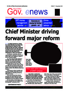 E-newsletter issue seven:IN FOCUS AUTUMN[removed]10:07 Page 1  An Isle of Man Government publication Gov. enews
