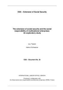 Social security extension and CSR