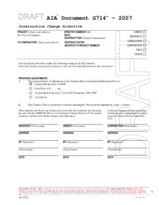 G714[removed]Construction Change Directive