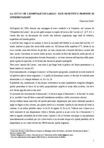 LA DEFIXIO DE L’HOSPITALET-DU-LARZAC : DATI OGGETTIVI E PROPOSTE DI INTERPRETAZIONE1 Francesca Ciurli2