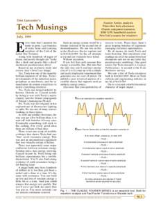 Don Lancaster’s  Tech Musings July, 1995 very time that I mention his name in print, I get bunches