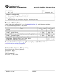 Publications Transmittal Transmittal Number Date  PT[removed]