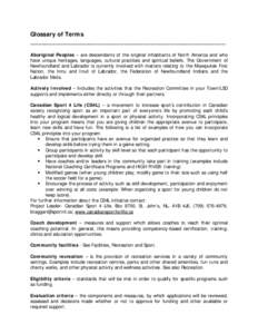 Recreation / Personal life / Physical Activity Guidelines for Americans / Physical fitness / Sport / Physical education / Human behavior / Physical exercise / American Association for Physical Activity and Recreation / Exercise / Health / Sports science