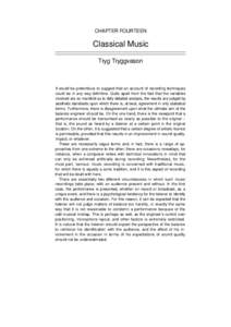 Trygg Tryggvason, Classical Music - Sound Recording - The -205