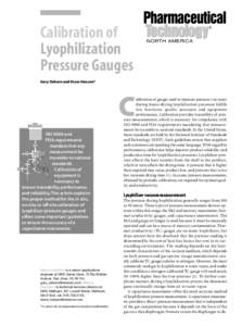 Calibration of Lyophilization Pressure Gauges ®