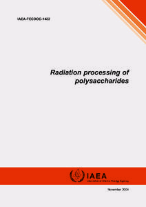 IAEA-TECDOC[removed]Radiation processing of polysaccharides  November 2004