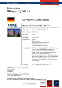 Microsoft Word - References - Shopping_Deutschland_Metzingen_HUGO BOSS Outlett_en.doc