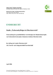 Department für Wald- und Bodenwissenschaften Low-Level Counting Labor Arsenal Leiter: HR Univ.-Doz. DI Dr. Franz Josef Maringer