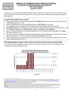 Weekly Influenza Surveillance Report