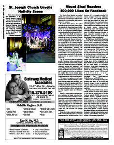 Queens Gazette December 10, 2014 Page 12  St. Joseph Church Unveils Nativity Scene Photo Melissa Mennona