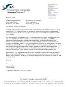 Microsoft Word - ICBA LETTER IN SUPPORT OF S 2732