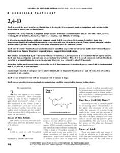 Organic chemistry / Soil contamination / Agriculture / Pesticides / Acetic acids / 2 / 4-Dichlorophenoxyacetic acid / Health effects of pesticides / Dicamba / Endocrine disruptor / Herbicides / Chemistry / Organochlorides
