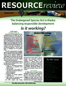 RESOURCEreview akrdc.org A periodic publication of the Resource Development Council for Alaska, Inc.  October 2014