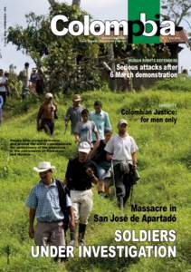 © Jorge Mata / SURIMAGES – IPA  Colom Quarterly Newsletter Peace Brigades International Colombia