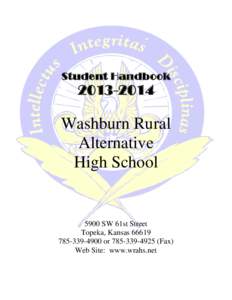 Student Handbook[removed]Washburn Rural Alternative