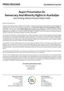 Unrepresented Nations and Peoples Organization / Azerbaijan / Fientje Moerman / Asia / Political geography / Flemish people