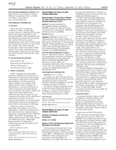 Public health / Paperwork Reduction Act / National Institute for Occupational Safety and Health / United States Department of Health and Human Services / Occupational safety and health / Energy Employees Occupational Illness Compensation Program / AIDS / Centers for Disease Control and Prevention / Health / Medicine