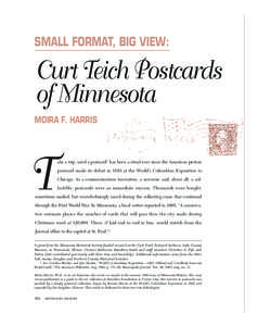 Small format, big view : Curt Teich postcards of Minnesota /  Moira F. Harris.