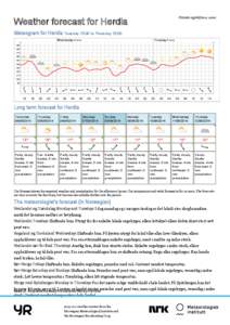 Printed: [removed]:00  Weather forecast for Herdla Meteogram for Herdla Tuesday 15:00 to Thursday 15:00 Wednesday 4 June