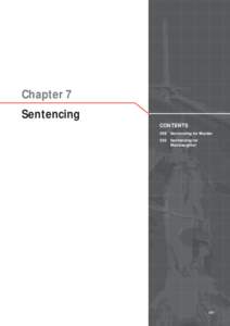 Chapter 7 Sentencing CONTENTS 299  Sentencing for Murder