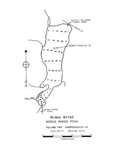 MIDDLE RANGE POND Poland Twp., Androscoggin Co. U.S.G.S. Poland, Me (15’) U.S.G.S. Mechanic Falls, Me (7.5’) Fishes Brown trout