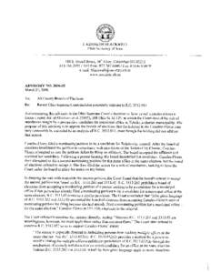 The State ex rel. Canales-Flores v. Lucas County Board of Elections, et al. No[removed]Supreme Court Of Ohio 108 Ohio St.3d 129; 2005 Ohio 5642; 841 N.E.2d 757; 2005 Ohio LEXIS 2382 October 14, 2005, Submitted Octob