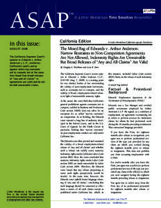 Non-compete clause / Littler Mendelson / Restraint of trade / United States Constitution / Supreme Court of the United States / Employment / Contract law / Law / Labour law