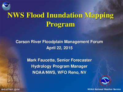 Flood Inundation Mapping on the Truckee River