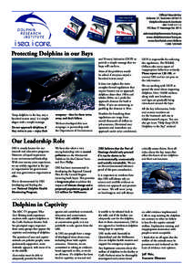 Official Newsletter Volume 57, Summer[removed]Dolphin Research Institute ABN[removed]