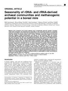 The ISME Journal[removed], 1157–1168 & 2008 International Society for Microbial Ecology All rights reserved[removed] $32.00 www.nature.com/ismej